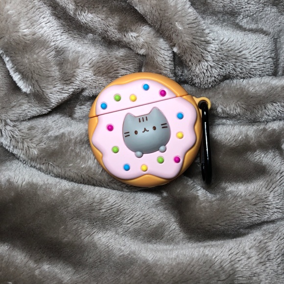 Airpods Case Cover Pusheen the Cat in Donut 🍩 - Picture 2 of 3